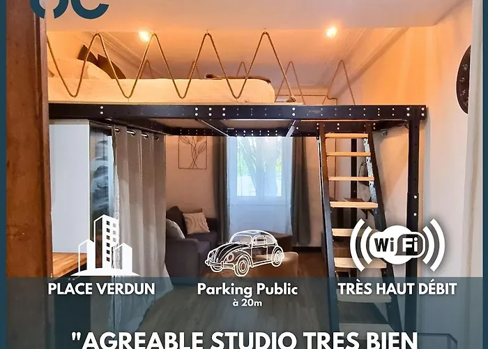 Le Verdun - Agreable Studio En Centre Ville